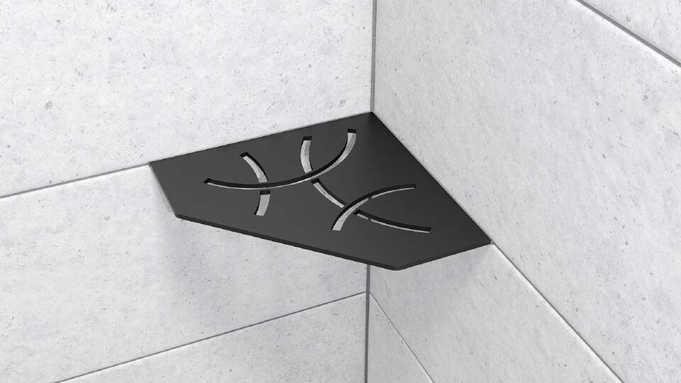 Schlüter®SHELF MGS Badezimmer Ablage graphit schwarz matt